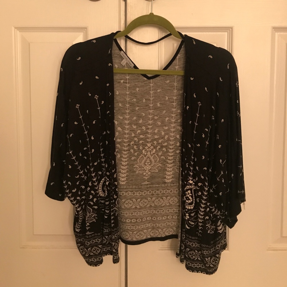 Black & White Kimono